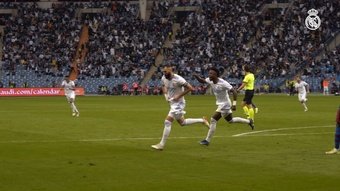 L'ultimo gol di Benzema nel 'Clasico'. Dugout