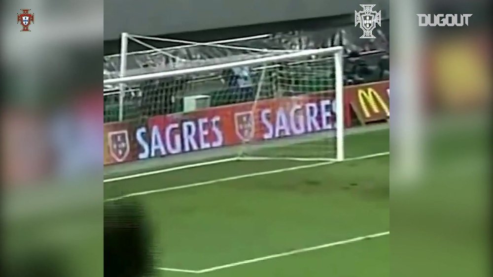 Il primo goal di Quaresma con la nazionale portoghese. Dugout