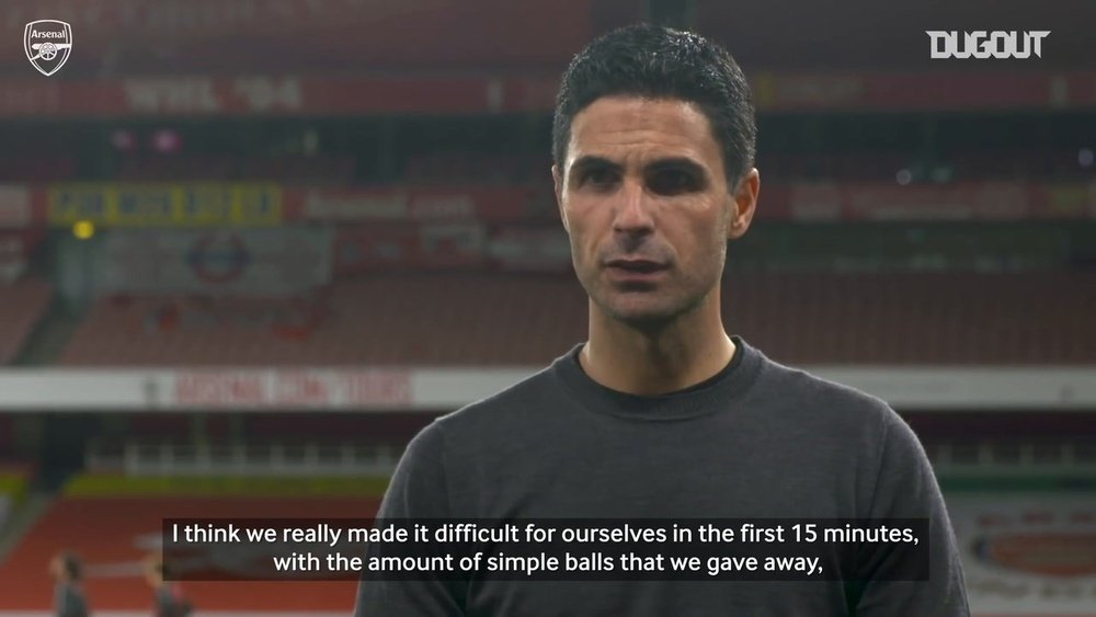 Arteta talks about improvements he'd like to see.