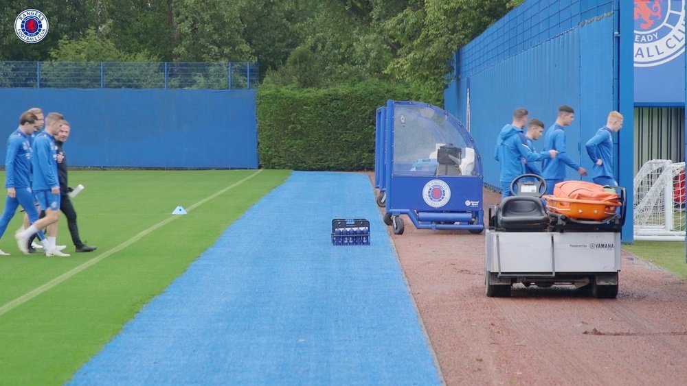 Rangers have been preparing for PSV in a Champions League play-off. DUGOUT