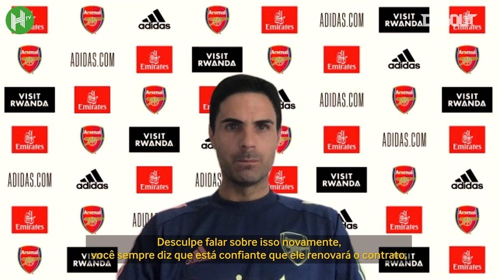Arteta fala sobre o futuro de Aubameyang no Arsenal. DUGOUT