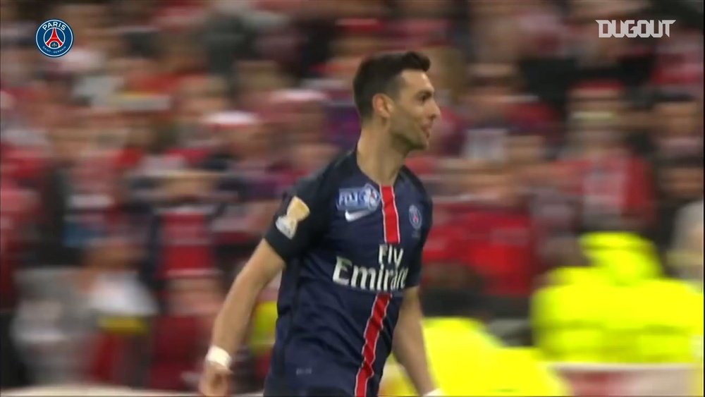 PSG lifted the French League Cup trophy in 2016 after beating Lille in the final. DUGOUT