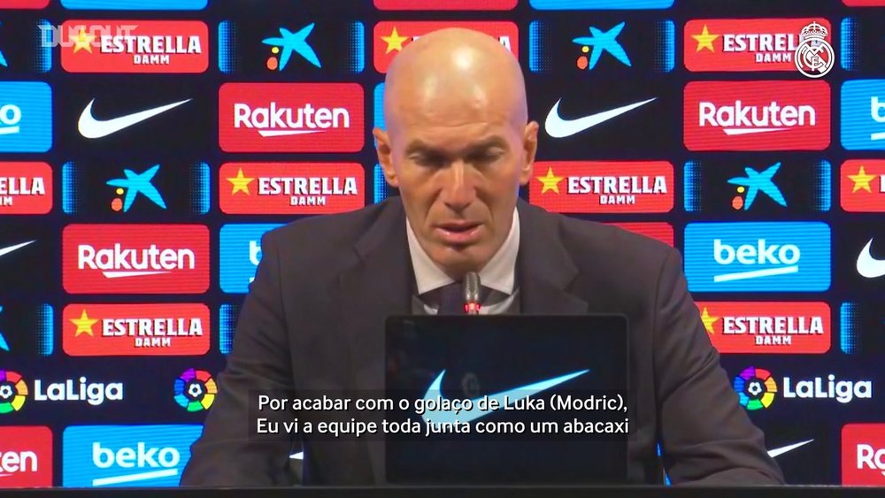 Zidane fala em boa partida do Real Madrid e enaltece seus jogadores. DUGOUT