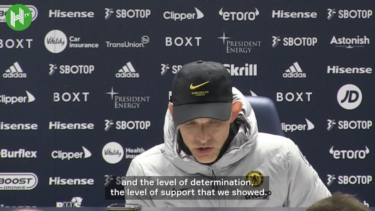 Thomas Tuchel spoke after Chelsea won at Leeds. DUGOUT