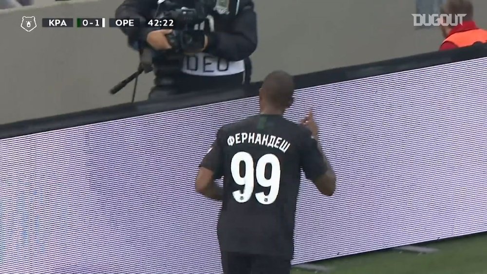 Manuel Fernandes has scored four goals in his debut season at Krasnodar. DUGOUT