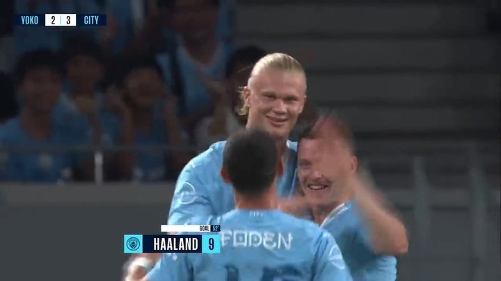 VIDEO: La doppietta di Haaland nella prima partita di pre-campionato del Man City