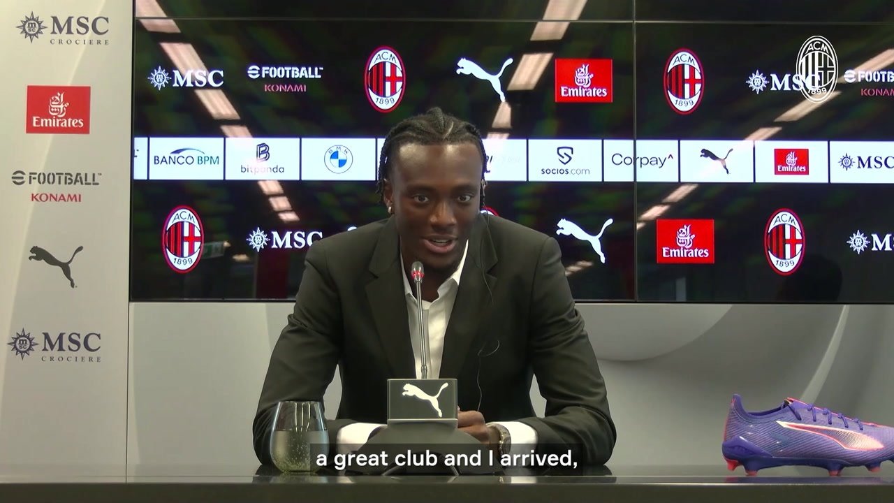 VIDEO: Tammy Abraham's first words as Milan player