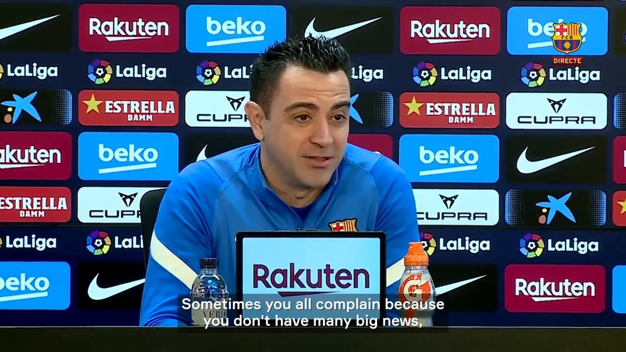 Barca coach Xavi was full of praise for Dani Alves. DUGOUT