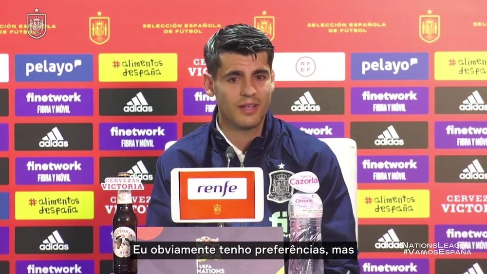 Morata esclarece o seu futuro.AFP