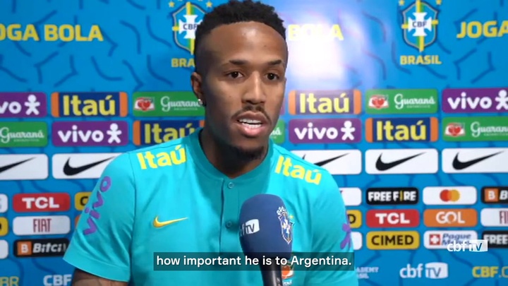 Eder Militao spoke after Brazil held Argentina to a 0-0 draw. DUGOUT
