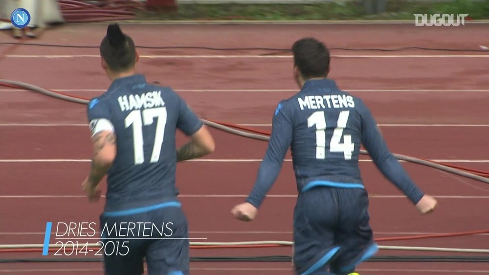 Dries Mertens has scored some brilliant goals for Napoli versus Udinese over the years. DUGOUT