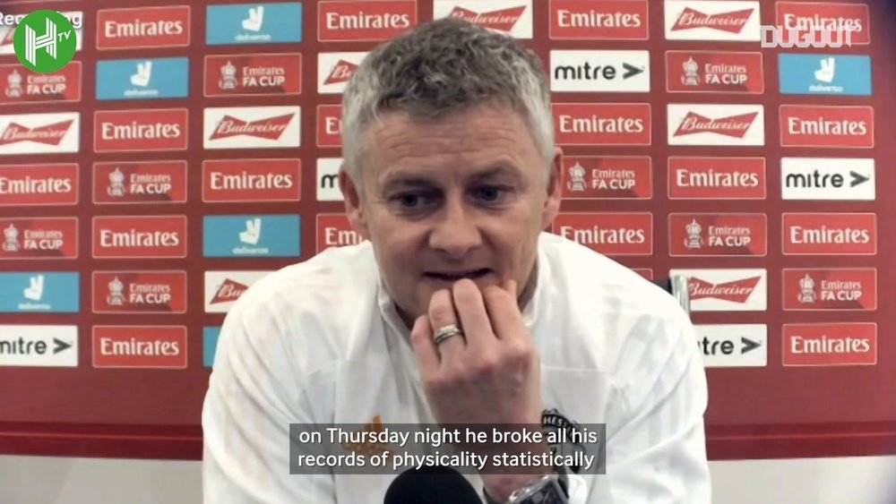 Solskjaer defended decision not to start Bruno Fernandes. DUGOUT