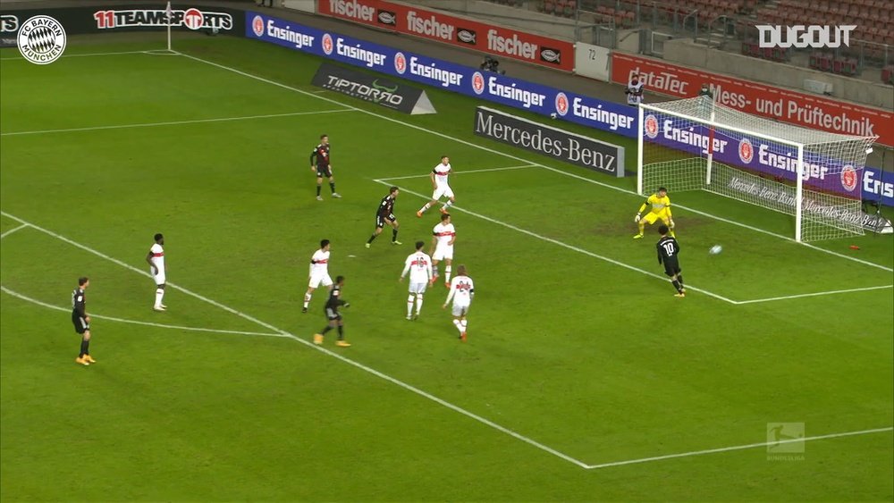 Douglas Costa has now scored in his second spell at Bayern. DUGOUT