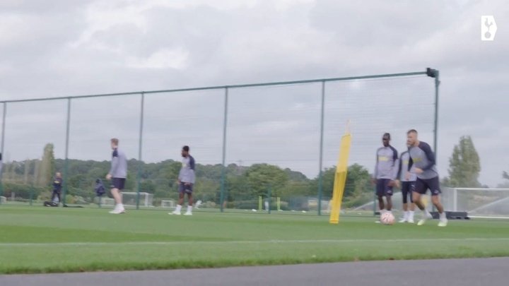 VIDEO: Son, Richarlison sharpen finishing skills ahead of Arsenal