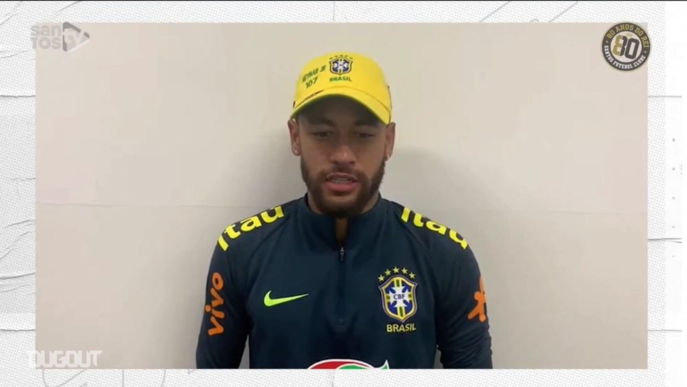 Neymar e ídolos recentes do Santos mandam mensagens a Pelé. DUGOUT