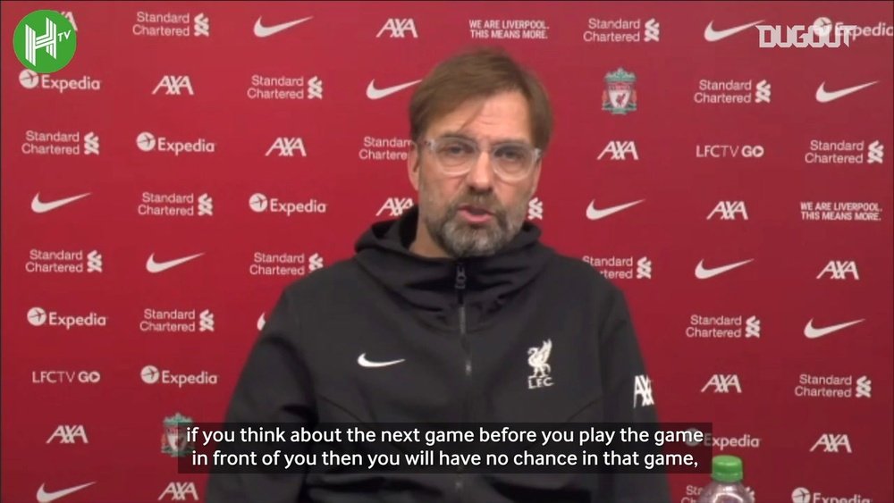Klopp speaks before Leicester match. DUGOUT