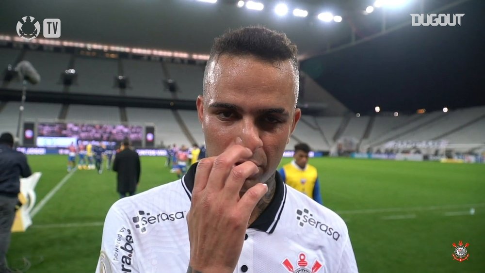 Luan marcou o gol contra o Fortaleza que garantiu o empate por 1 a 1 para o Corinthians. DUGOUT
