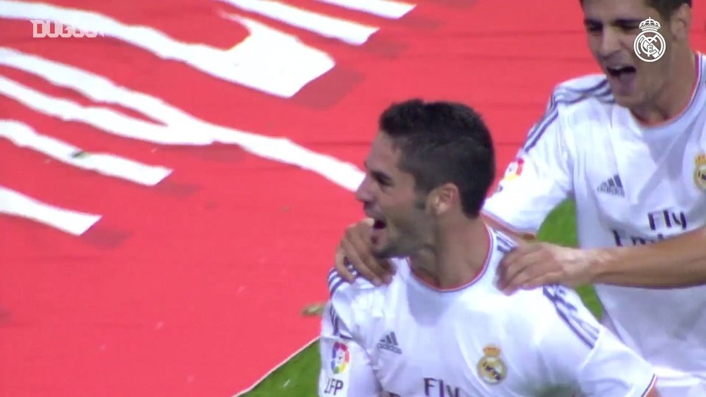 Il primo gol di Isco con il Real Madrid. Dugout