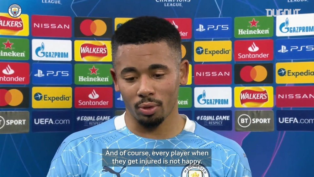 Gabriel Jesus delighted after scoring on return from injury. DUGOUT