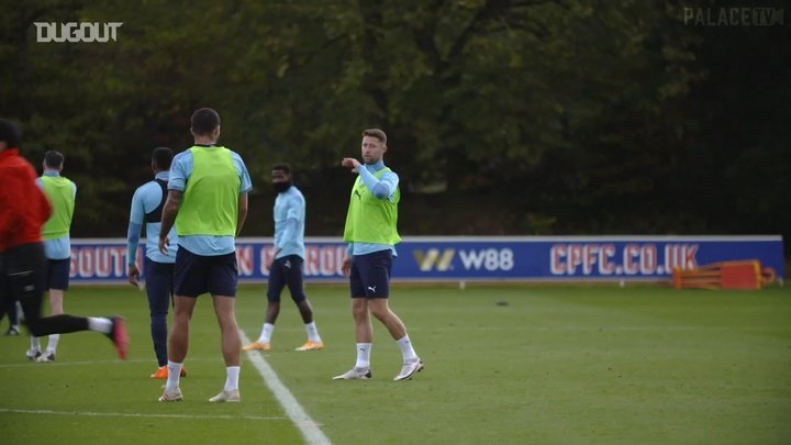 VIDEO: Cahill and van Aanholt return to Crystal Palace training