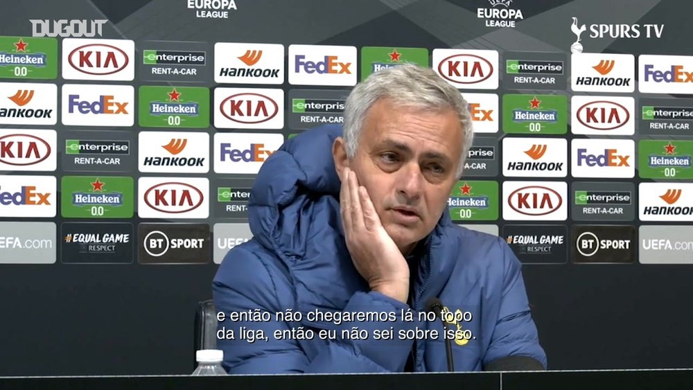 Mourinho falou sobre o jogo de hoje contra o Chelsea. DUGOUT