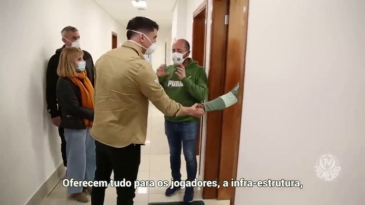 VÍDEO: Joaquín Piquerez, novo reforço do Palmeiras, conhece instalações do clube