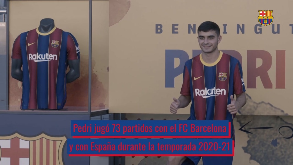 Pedri, la gran esperanza del nuevo Barça. Captura/Dugout