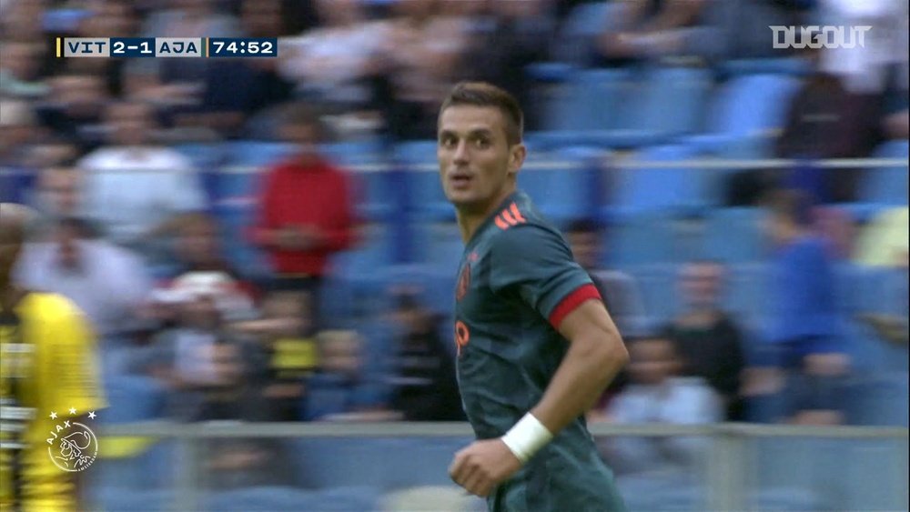 Dusan Tadic got Ajax a draw at Vitesse back in 2019. DUGOUT