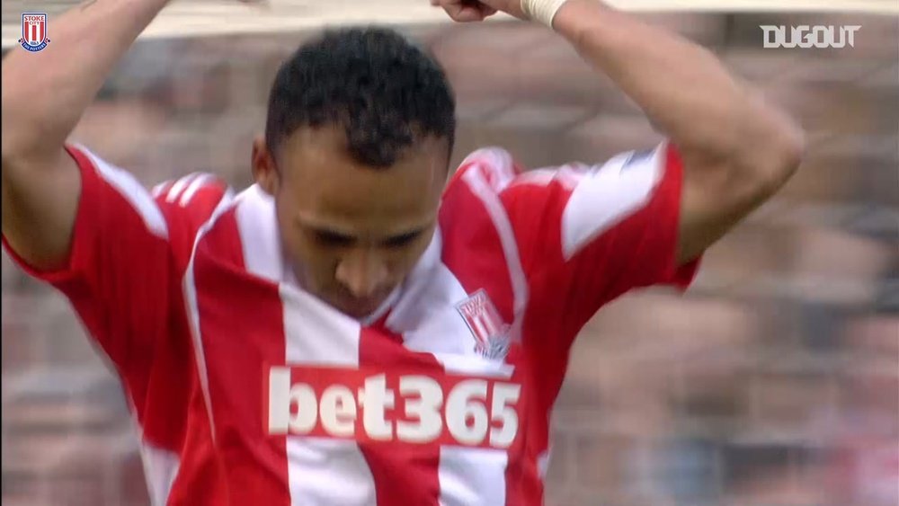 Peter Odemwingie scored a lovely goal for Stoke versus Hull in the Premier League. DUGOUT