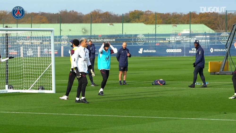 Neymar Jr's training session before RB Leipzig clash. DUGOUT