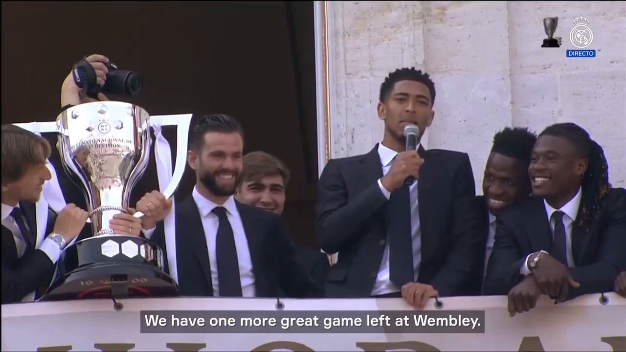 VIDEO: Bellingham speaking Spanish during Real Madrid's celebrations