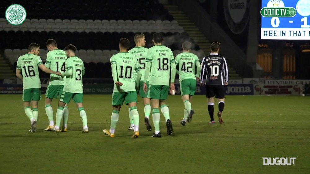 Pitchside: Celtic fire four past St Mirren. DUGOUT