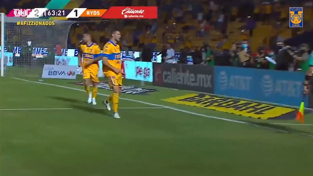 Andre-Pierre Gignac scored as Tigres beat Monterrey 2-1. DUGOUT