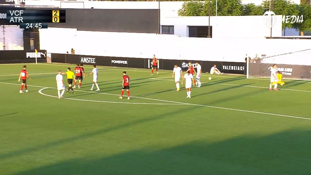 Goncalo Guedes netted in Valencia's 3-0 win over Atromitos. DUGOUT