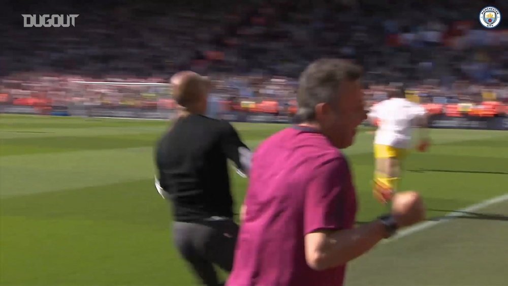 Gabriel Jesus scored a lovely chip in the win at Southampton. DUGOUT