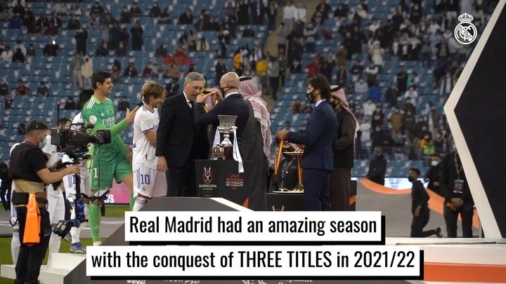 Real Madrid won three trophies in the 2021-22 season. DUGOUT