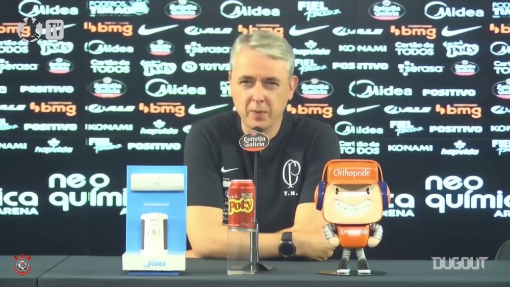 Tiago Nunes comentou sobre a entrada de Otero no time do Corinthians. DUGOUT