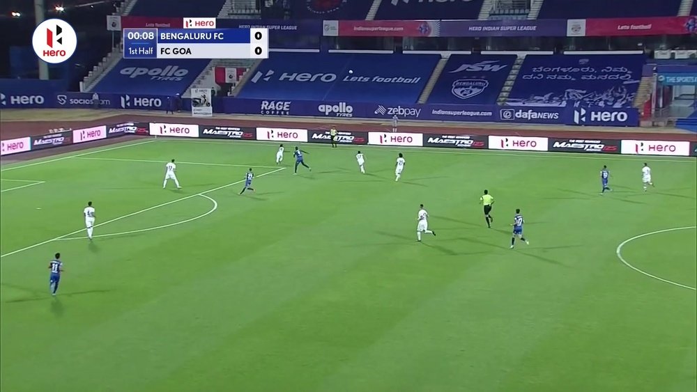 Bengaluru and Goa drew 1-1 in the ISL clash. DUGOUT