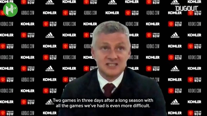 VIDEO: Solskjær angry about four games in eight days