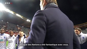 Découvrez le discours d’Hervé Renard après la victoire 1-0 de l’équipe de France féminine contre le Portugal en Ligue des nations.