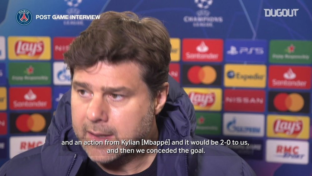 Mauricio Pochettino spoke after PSG were beaten by Man C. DUGOUT