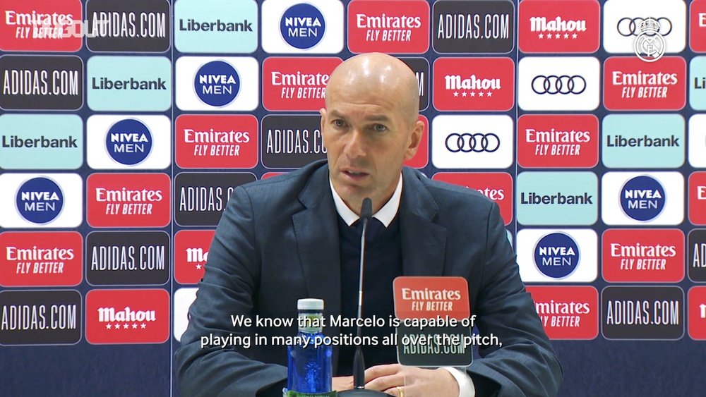 Marcelo was praised by Zinedine Zidane after RM beat Eibar. DUGOUT