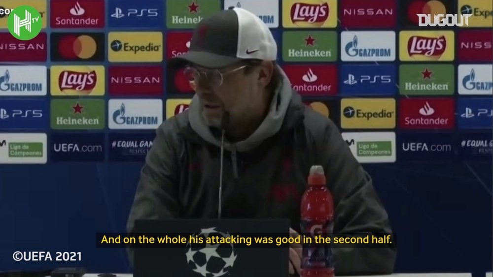 Jurgen Klopp spoke following Liverpool's loss to Real Madrid. DUGOUT