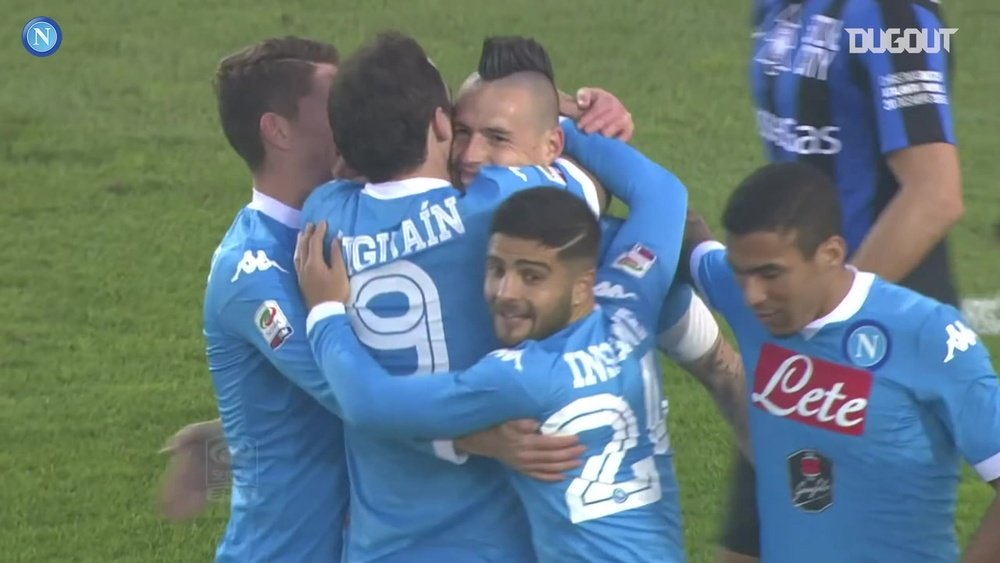 Higuain scored twice as Napoli won at Atalanta back in 2015. DUGOUT