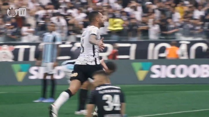 Veja golaço de Renato Augusto em empate do Corinthians contra o Grêmio