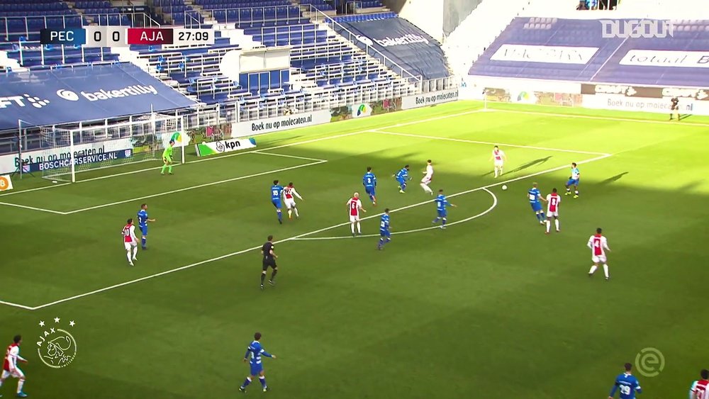 Veja o gol de David Neres na vitória do Ajax contra o Zwolle. DUGOUT