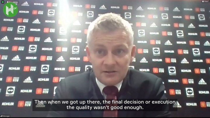 VIDEO: Solskjær on lack of quality in defeat to Aston Villa