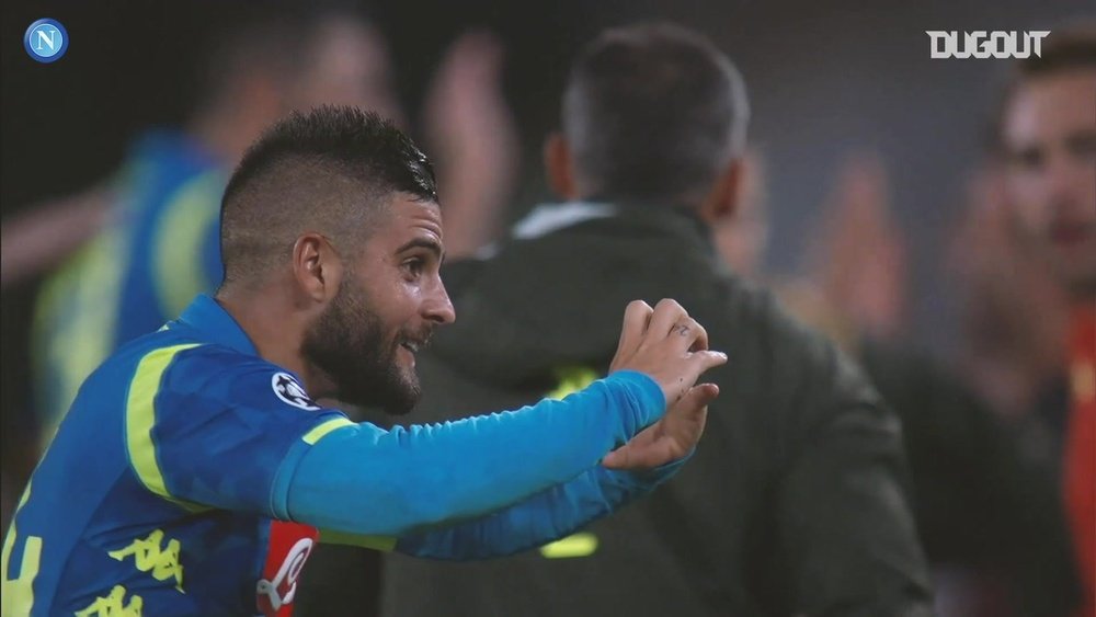 Napoli e seus gols na Liga dos Campeões de 2019/20. DUGOUT