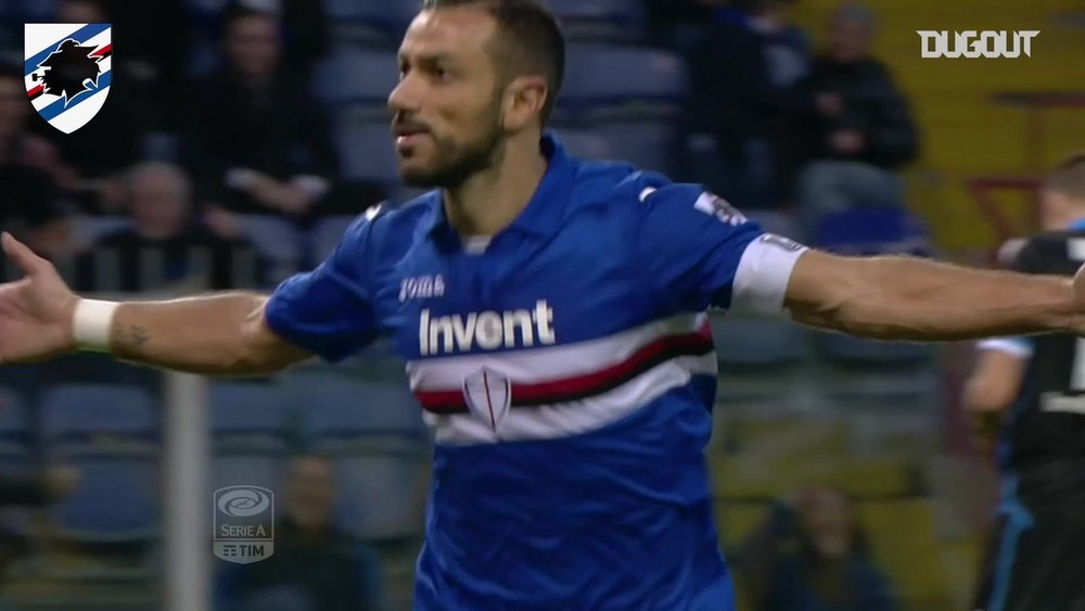 Fabio Quagliarella scored twice as Sampdoria beat SPAL 2-0 back in 2017. DUGOUT