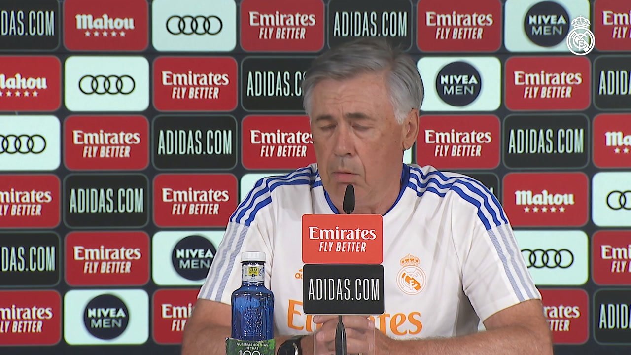 Carlo Ancelotti spoke to the media ahead of the La Liga opener. DUGOUT
